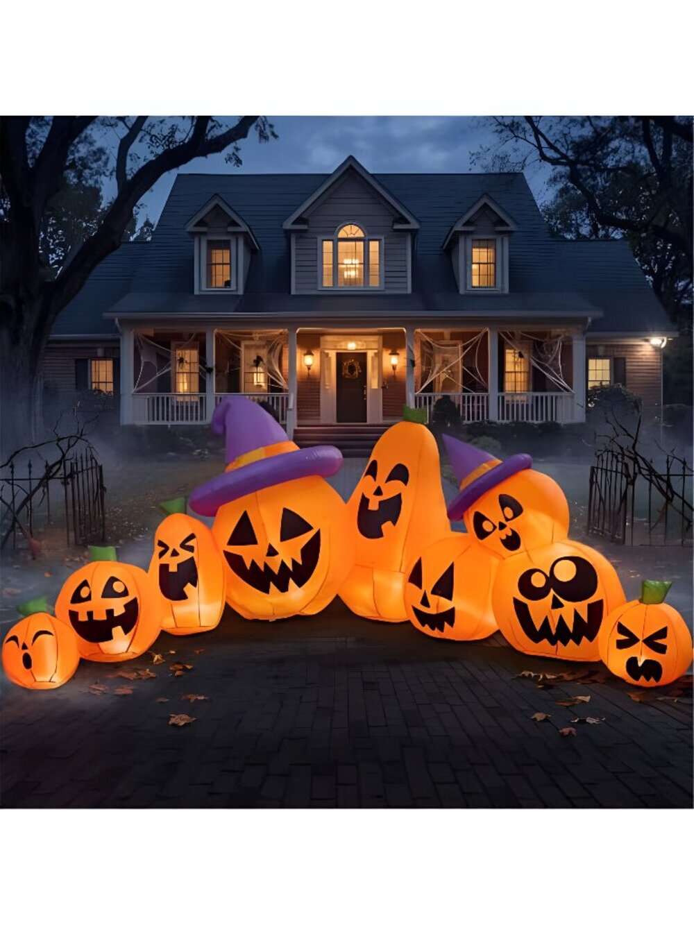 Joiedomi 12.5 FT Halloween Inflatable Pumpkin Outdoor Decorations, Blow Up Yard